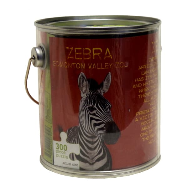 Zebra Puzzle in a Pail Puzzles Shop Valley Zoo Development Society
