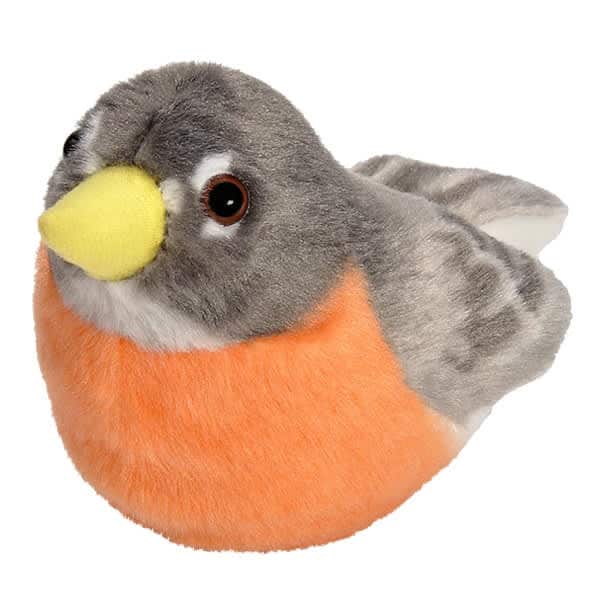 Audubon Birds American Robin plush stuffed animal.