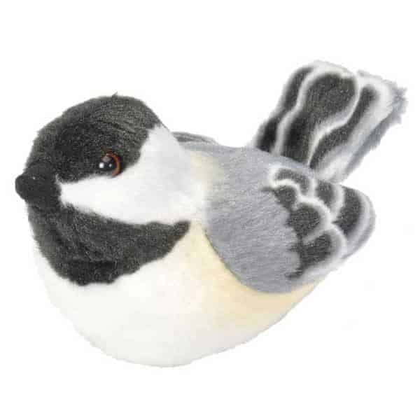 Audubon Birds Black Capped Chickadee plush stuffed animal.