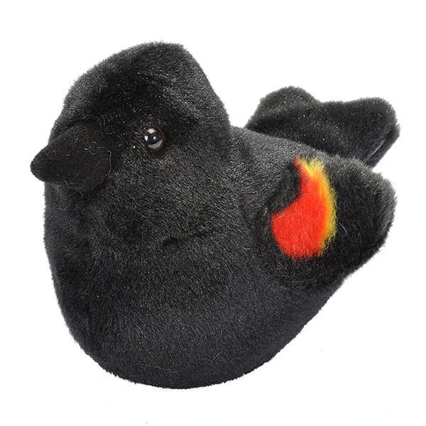 Audubon Birds Red Winged Blackbird plush stuffed animal.