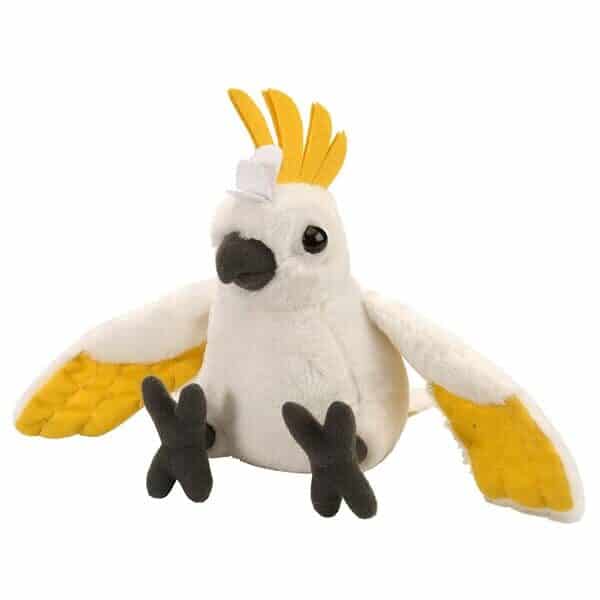 CK 8" Mini Cockatoo Sulfer Crested stuffed animal.