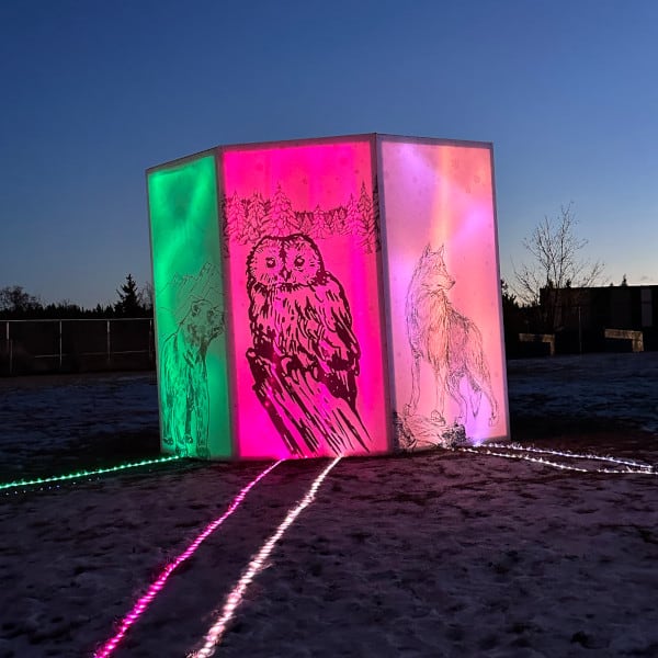 The ice Walker: The Design teams rendering of how they intend to build this sculpture.