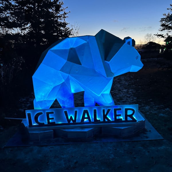 The ice Walker: The Design teams rendering of how they intend to build this sculpture.
