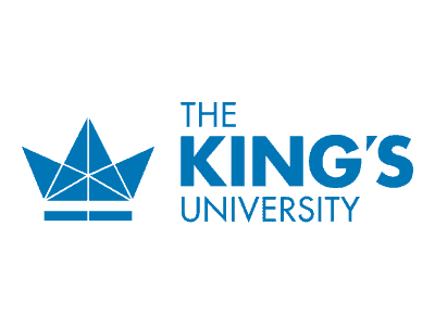 KU-Rt24 Sponsor logo for the Kings University (Reduced)