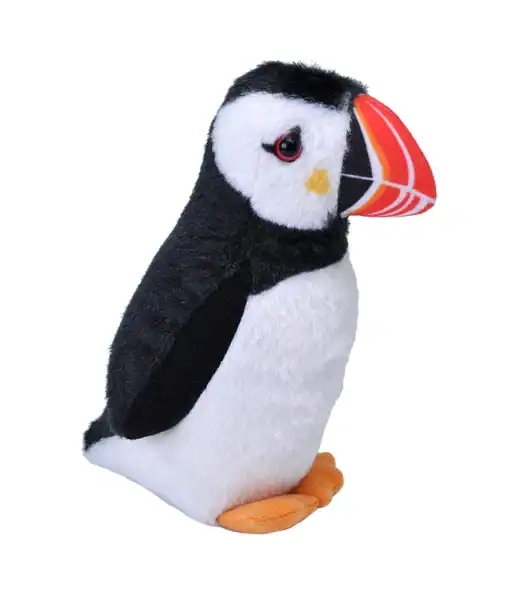 Image of puffin plush that makes noise from Wild Republic