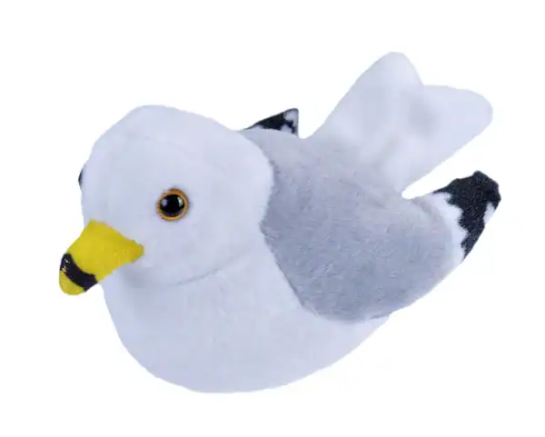 Image of a Ring-Billed Gull plush that makes sound from Wild Republic