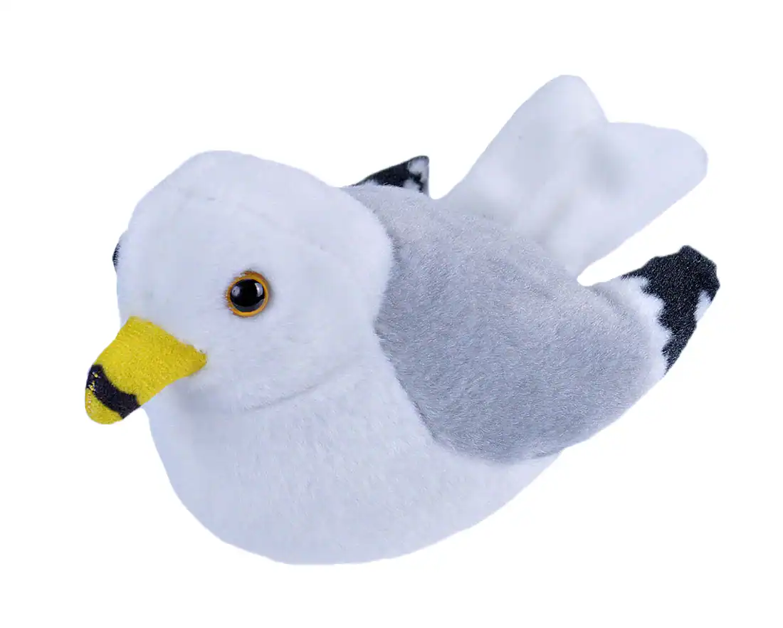 Image of a Ring-Billed Gull plush that makes sound from Wild Republic
