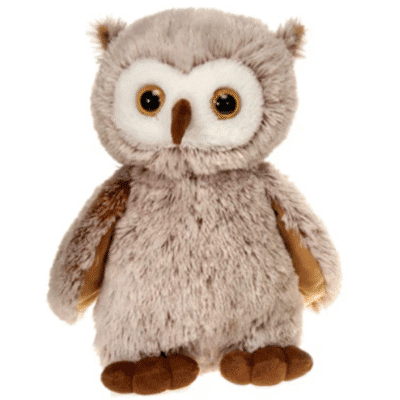Image of a 16" brown owl plush from Fiesta Toy