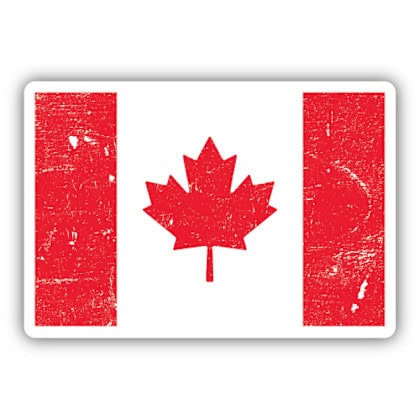 Image of a Canadian flag, by stickers northwest