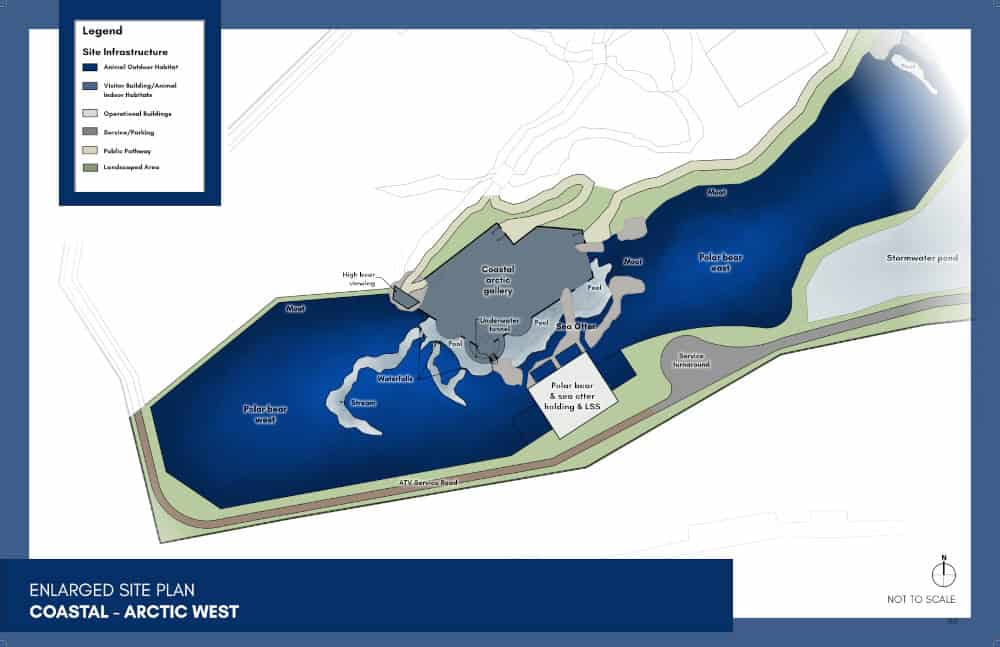 Coastal Arctic West An artist's map of the Coastal Artic area