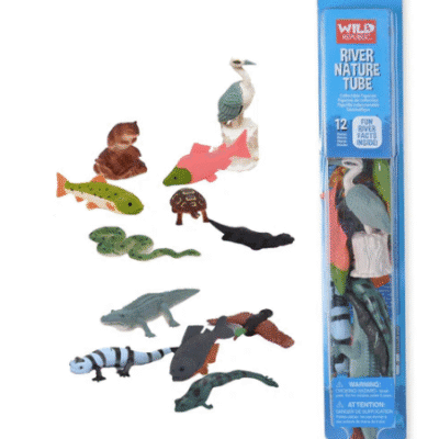River Animals in A blue Tube