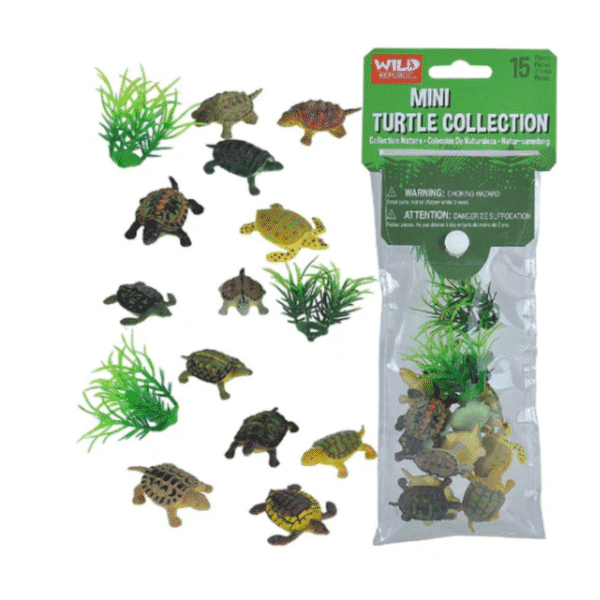 Image of of a polybag mini turtles by wild republic