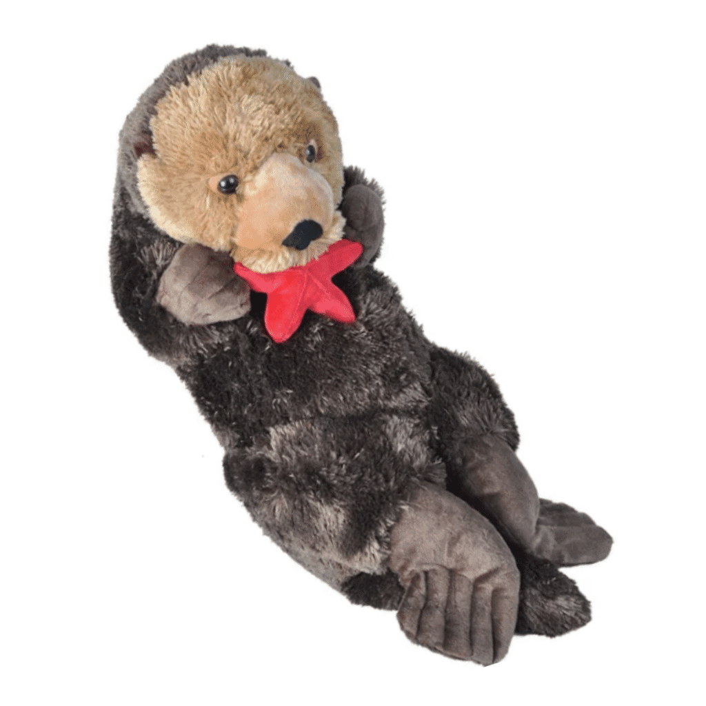 Image of a Ck Jumbo Sea Otter holding a starfish by wild republic