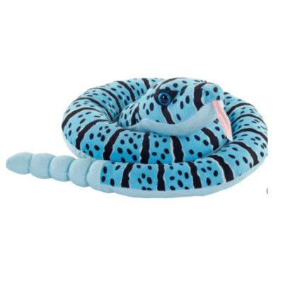 Image of a custom Edmonton Valley Zoo Blue Rock Rattlesnake, made by wild republic