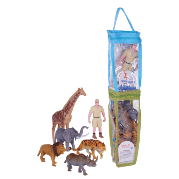 Animal Care Specialist figurines in a clear reusable bag