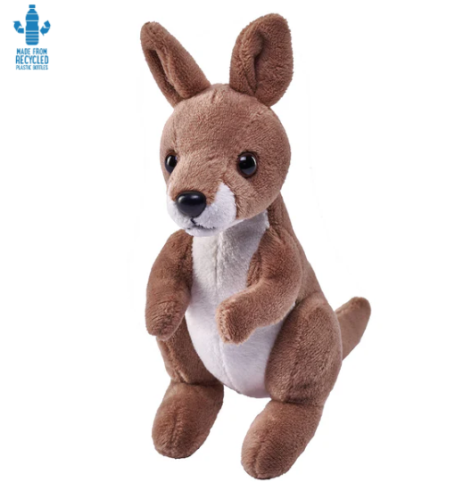 Image of brown plush toy kangaroo
