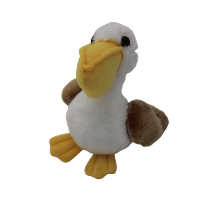 Image of studffed pelican plush toy.
