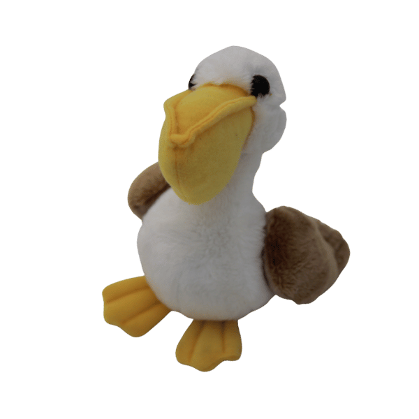 Image of studffed pelican plush toy.