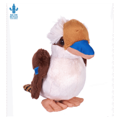 Image of kookaburra bird plush toy.