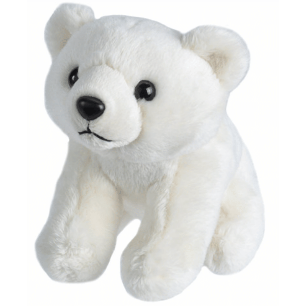 Photo of stuffed polar bear toy.