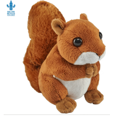 Image of brown squirrel plush toy