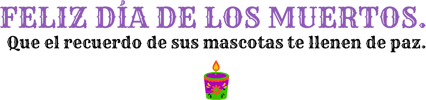 Ofrenda Footer Feliz dia de los Muertos.